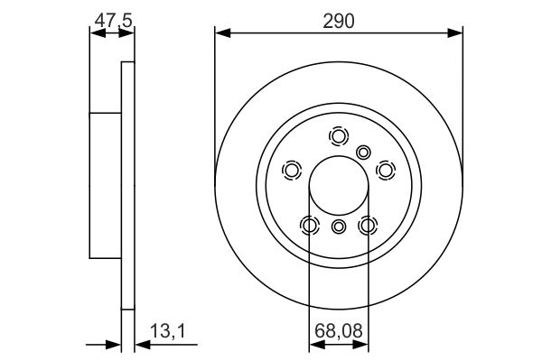 Bosch Remschijven 0 986 479 D17