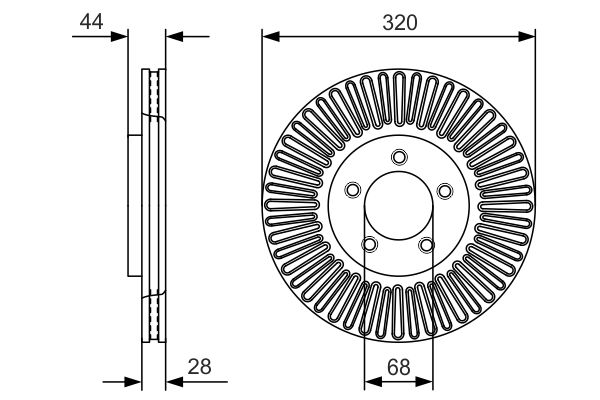 Bosch Remschijven 0 986 479 D19