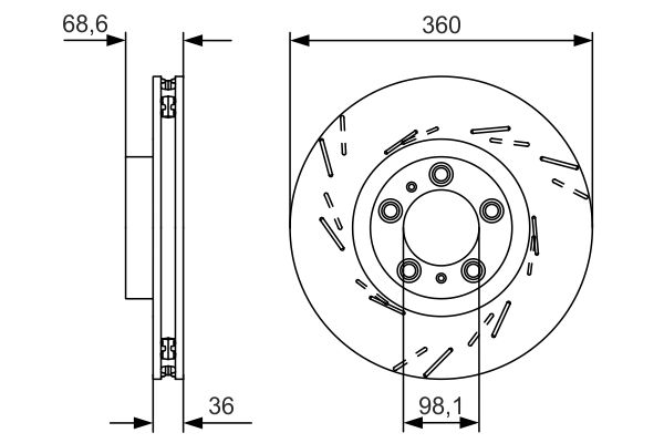Bosch Remschijven 0 986 479 D22