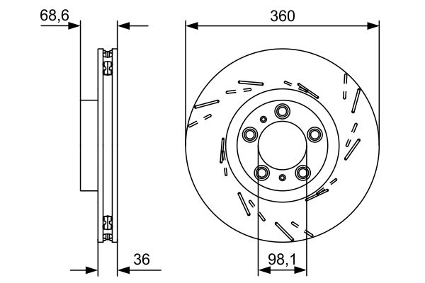 Bosch Remschijven 0 986 479 D23