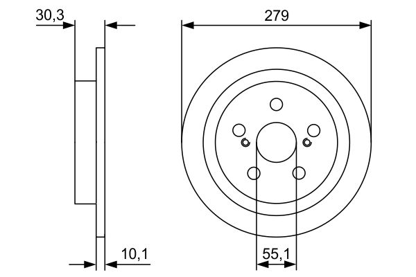 Bosch Remschijven 0 986 479 D35