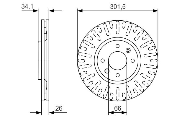 Bosch Remschijven 0 986 479 D36