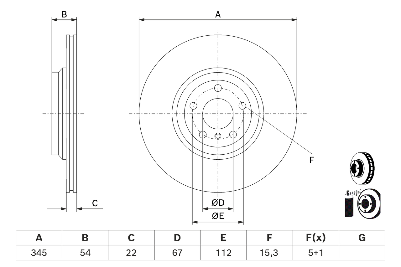 Bosch Remschijven 0 986 479 D62