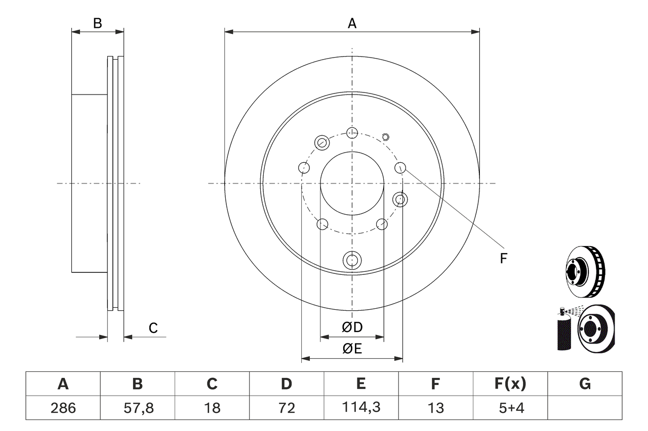 Bosch Remschijven 0 986 479 D78