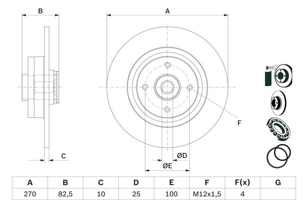 Bosch Remschijven 0 986 479 E71