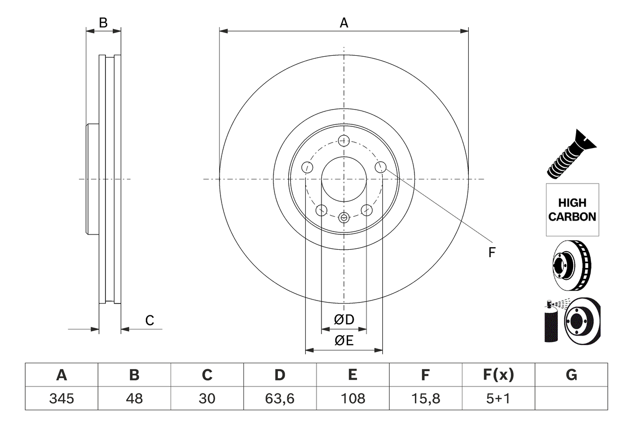 Bosch Remschijf 0 986 479 J42