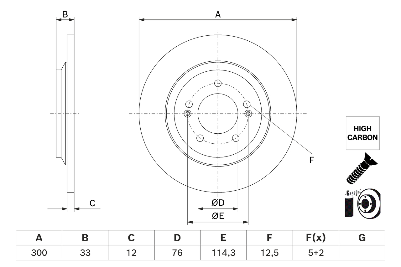 Bosch Remschijf 0 986 479 J97