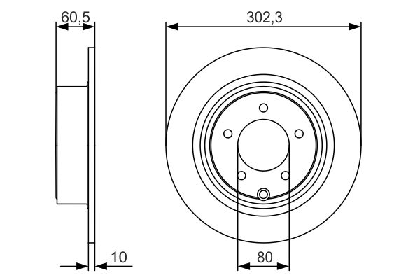 Bosch Remschijven 0 986 479 R07