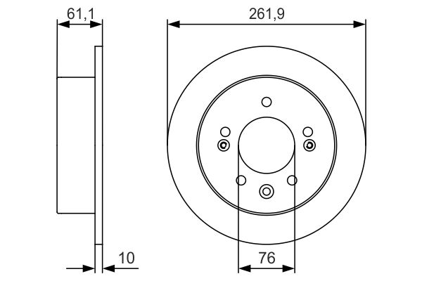 Bosch Remschijven 0 986 479 R09