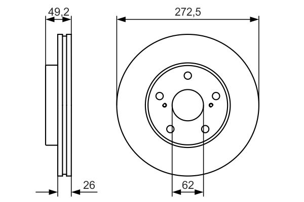 Bosch Remschijven 0 986 479 R45