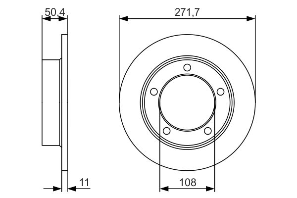 Bosch Remschijven 0 986 479 R73
