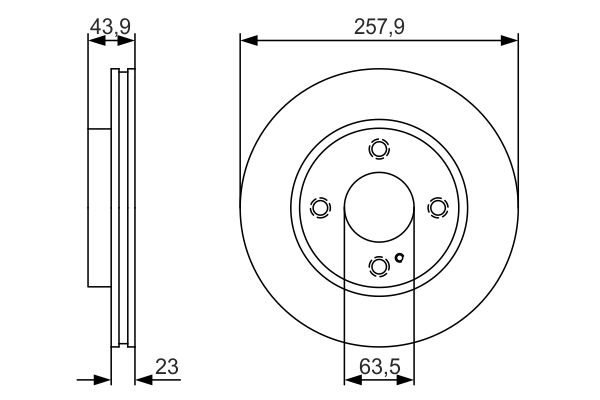 Bosch Remschijven 0 986 479 S38