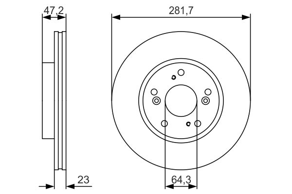 Bosch Remschijven 0 986 479 S47