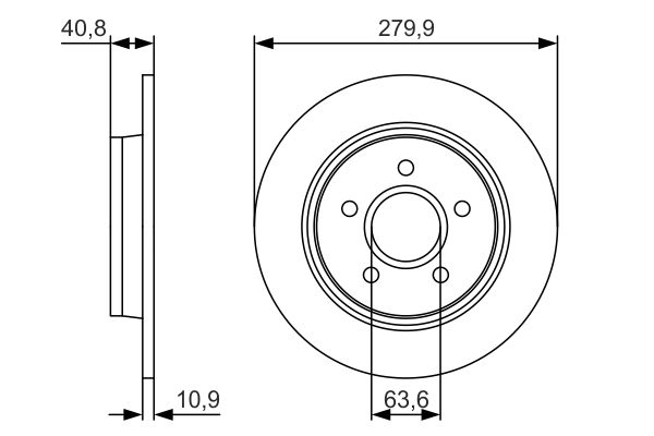 Bosch Remschijven 0 986 479 S49