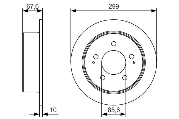 Bosch Remschijven 0 986 479 U21