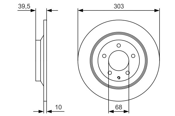 Bosch Remschijven 0 986 479 V04