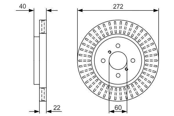 Bosch Remschijven 0 986 479 V08