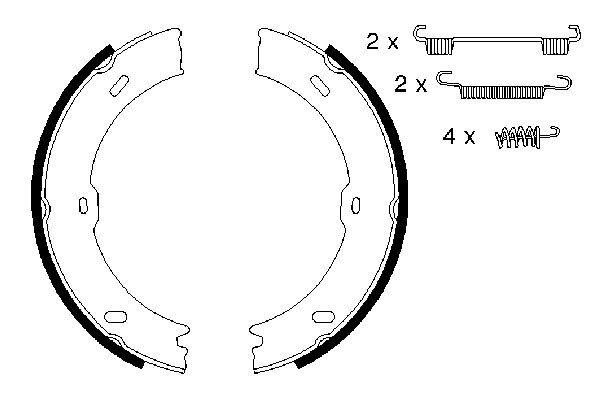 Bosch Remschoen set 0 986 487 720