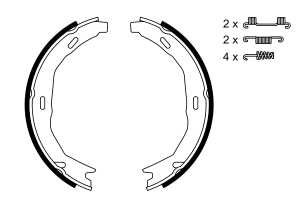 Bosch Remschoen set 0 986 487 723