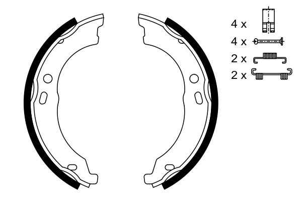 Bosch Remschoen set 0 986 487 726