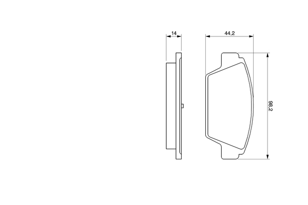 Bosch Remblokset 0 986 491 250