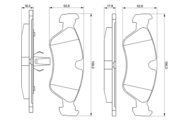 Bosch Remblokset 0 986 491 900