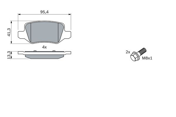 Bosch Remblokset 0 986 494 023