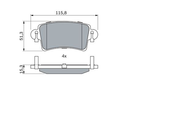 Bosch Remblokset 0 986 494 043