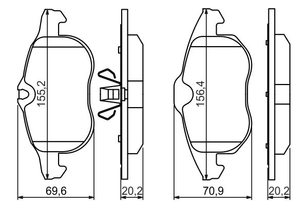 Bosch Remblokset 0 986 494 044