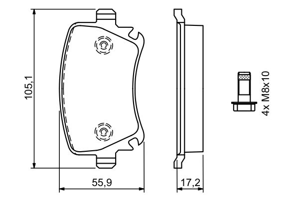 Bosch Remblokset 0 986 494 062