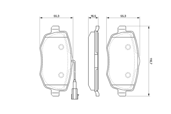 Bosch Remblokset 0 986 494 075