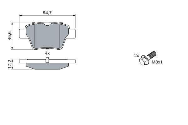 Bosch Remblokset 0 986 494 099