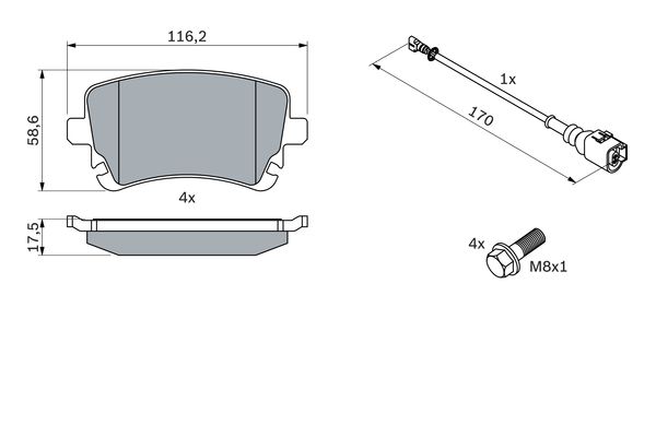 Bosch Remblokset 0 986 494 108