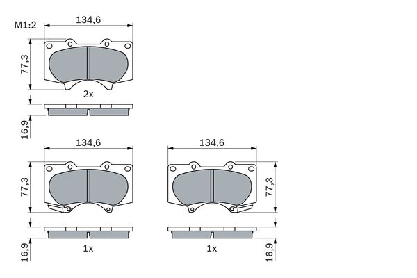 Bosch Remblokset 0 986 494 153