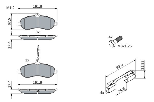 Bosch Remblokset 0 986 494 163