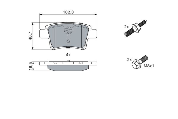 Bosch Remblokset 0 986 494 199