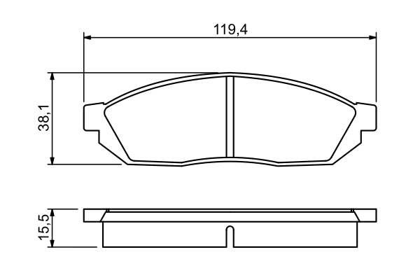 Bosch Remblokset 0 986 494 208