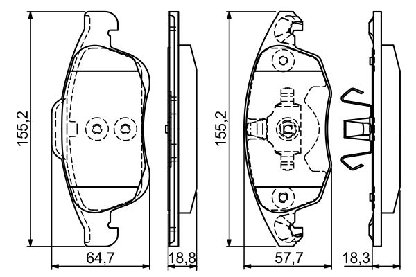 Bosch Remblokset 0 986 494 235