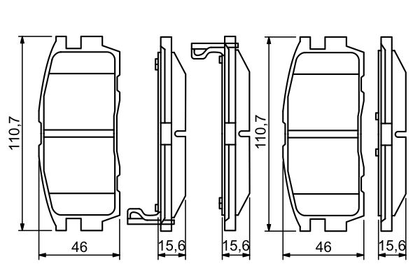 Bosch Remblokset 0 986 494 251