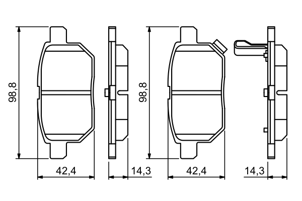 Bosch Remblokset 0 986 494 255