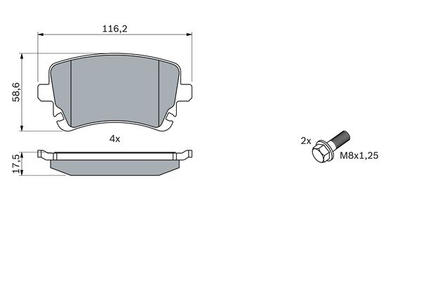 Bosch Remblokset 0 986 494 303