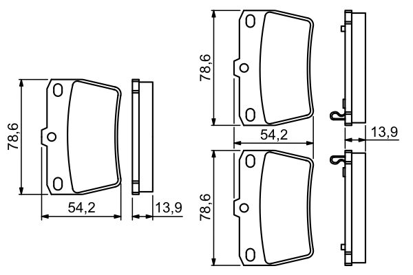 Bosch Remblokset 0 986 494 350