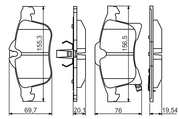Bosch Remblokset 0 986 494 513
