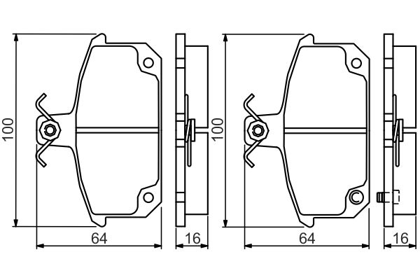 Bosch Remblokset 0 986 494 531