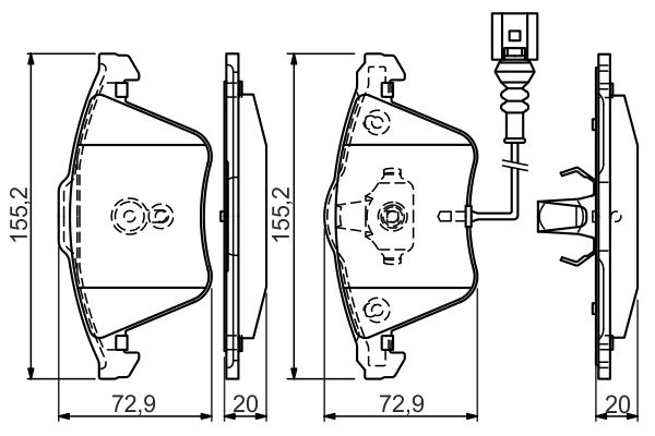 Bosch Remblokset 0 986 494 550