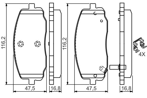 Bosch Remblokset 0 986 494 594