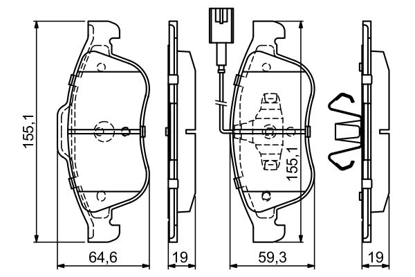 Bosch Remblokset 0 986 494 680