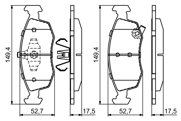 Bosch Remblokset 0 986 494 687
