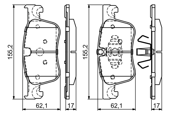 Bosch Remblokset 0 986 494 695
