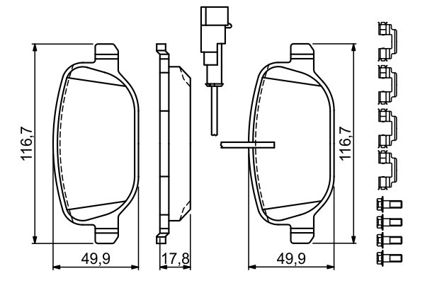 Bosch Remblokset 0 986 494 717